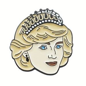 PRINCESS DIANA OIL DRIPPED ENAMEL PIN LAPEL PIN BROOCH NWT